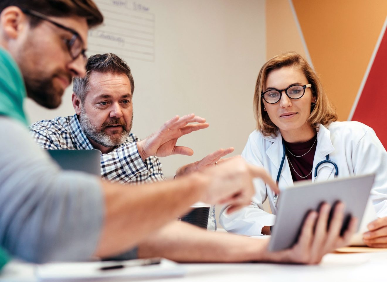 Frontline Healthcare Workers Collaborating