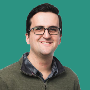 Picture of Associate Content Marketing Manager Ray Waldron set against a lochinvar background